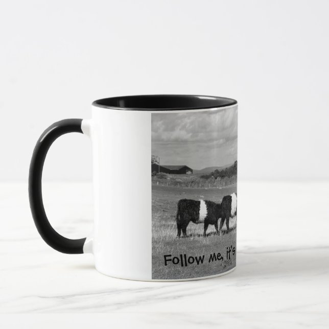 Taza Galloway ceñido tres jóvenes. "Sígame " (Izquierda)
