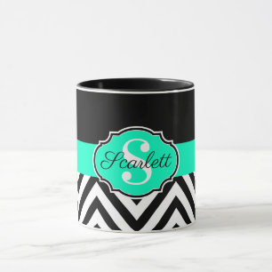 Taza Galones blancos y negros