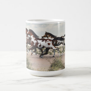 Taza galopante de los caballos