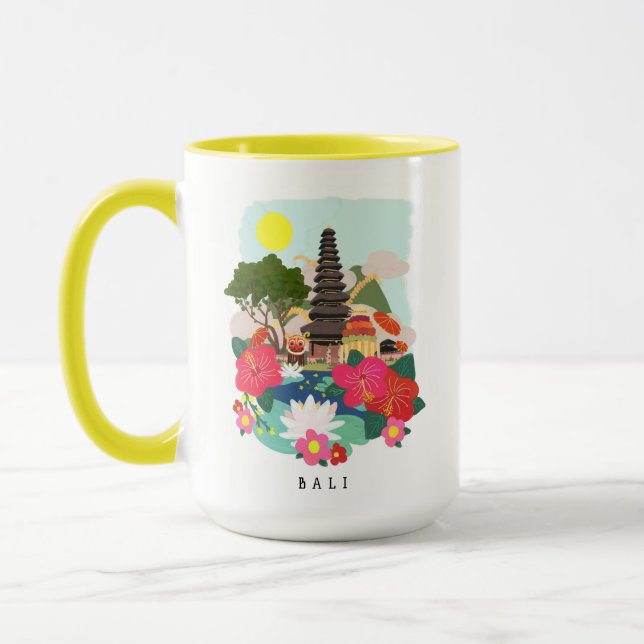 Taza Galungan en el Ilustracion de Bali (Izquierda)