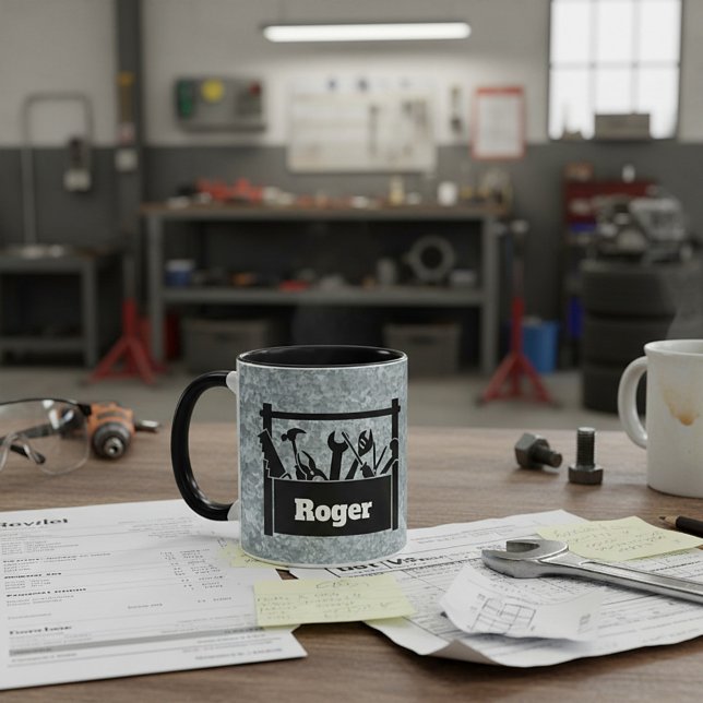 Taza Galvanized metal with toolbox personalized (Subido por el creador)