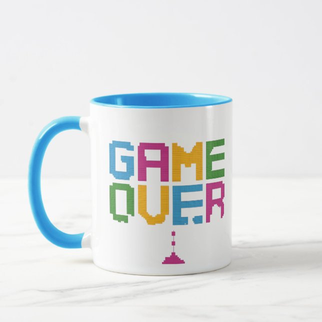 Taza Game Over Gamer Mug – Retro Pixel Gaming Coffee  (Izquierda)