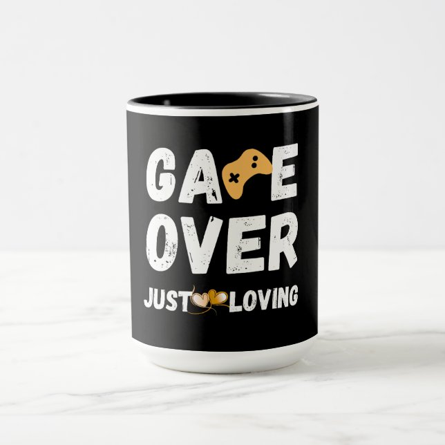 Taza Game Over Just Loving Gamer Art (Centro)