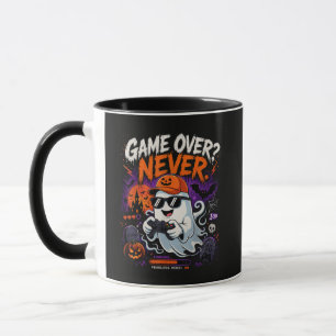 Taza Game Over Nunca Divertido Fantasma de Gamer Hallow