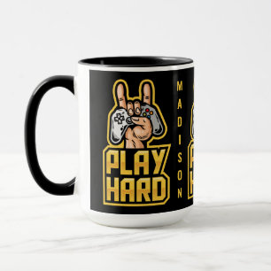 Taza Gamer de nombre personalizado