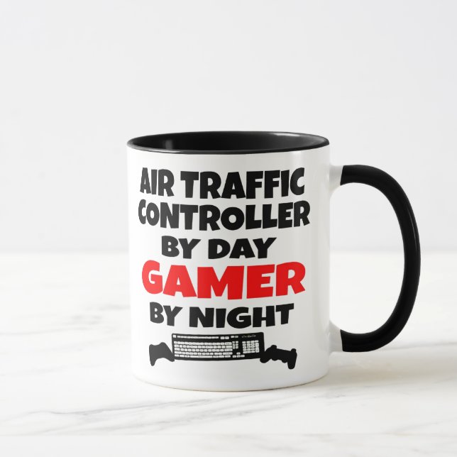 Taza Gamer del controlador de tráfico aéreo (Derecha)