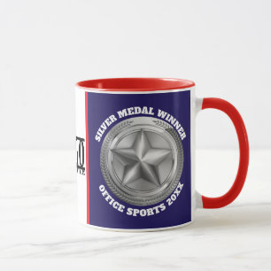 Taza ganador de la medalla de plata en la competencia d