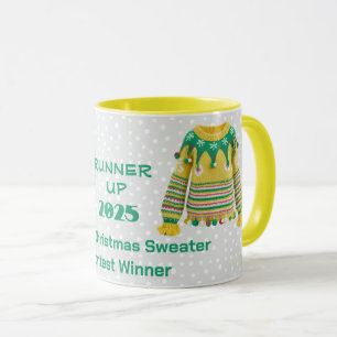 Taza Ganador del concurso subcampeón de suéteres navide