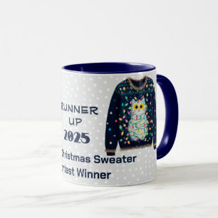 Taza Ganador del concurso subcampeón de suéteres navide