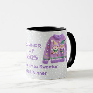 Taza Ganador del concurso subcampeón de suéteres navide