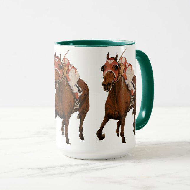 Taza Ganadores clásicos de caballos de carreras toscada (Anverso derecho)