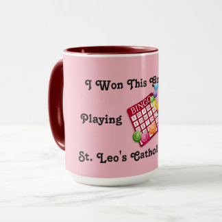Taza Ganadores del Bingo Rojo y Rosa Mug
