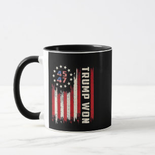 Taza Ganamos INAUGURACIÓN DE TRUMP Bandera Americana