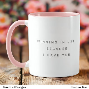 Taza Ganar Como Te He Citado Dos Tonos De Letra Gris Tr