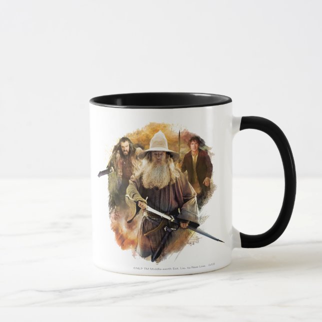 Taza Gandalf, THORIN OAKENSHIELD™ y BILBO BAGGINS™ (Derecha)
