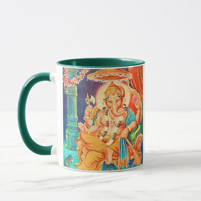 Taza Ganesha Vintage Hindu Deity Spirit (Izquierda)