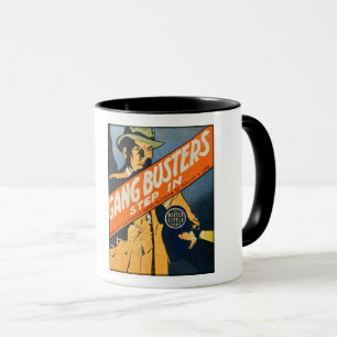 TAZA GANGBUSTERS BLB DE CIRCA 1930 ENTRAN