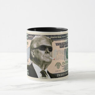 Taza Gangsta Trump 2025 Billete de Dólar