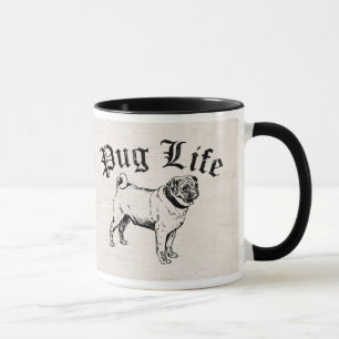 Taza Gángster divertido del perro de la vida del barro