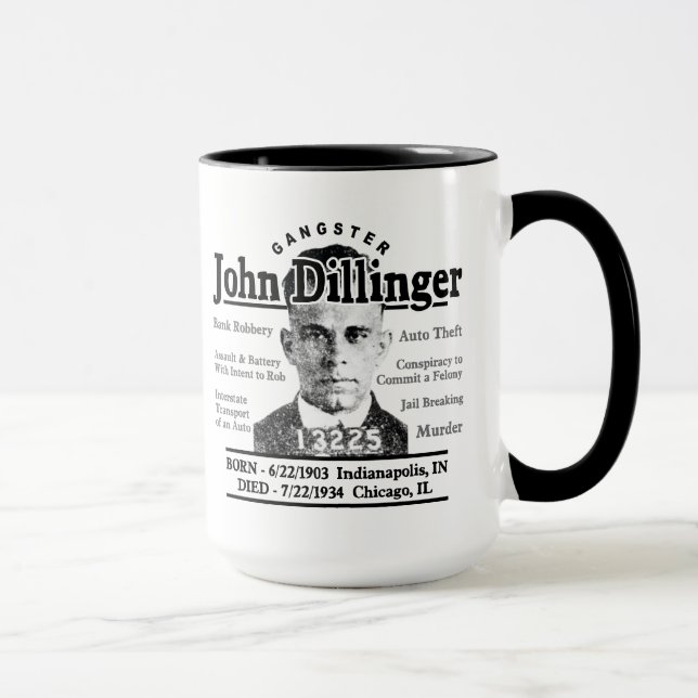 Taza Gángster John Dillinger (Derecha)