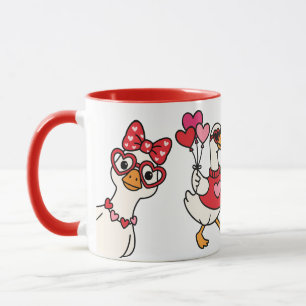 Taza Ganso de San Valentín