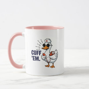 Taza Ganso Enfermera Divertida Tonta Enfermera Ganso Po
