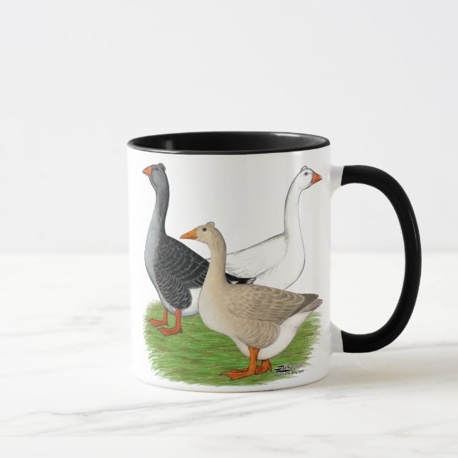 Taza Gansos:  Trío copetudo (Derecha)