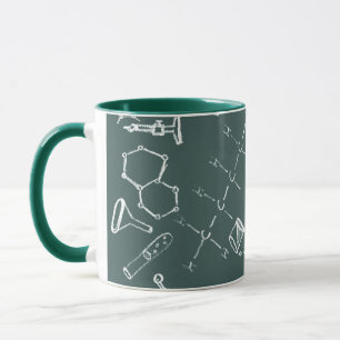 Taza Garabatos químicos del equipo de laboratorio