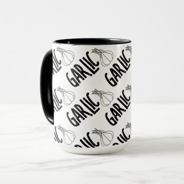 Taza Garlic Garlic Text (Anverso izquierdo)