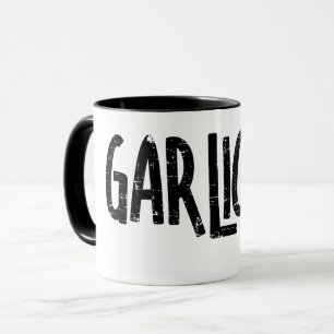 Taza Garlic Garlic Text