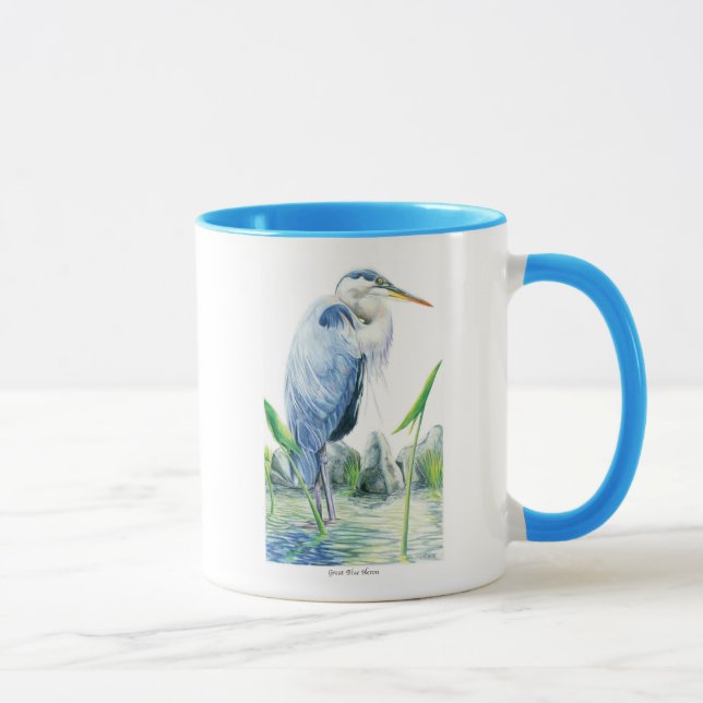 Taza Garza de gran azul (Derecha)