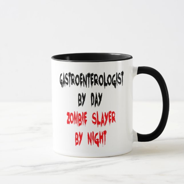 Taza Gastroenterólogo de Zombie Slayer (Derecha)