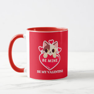 Taza Gatito blanco con corazón