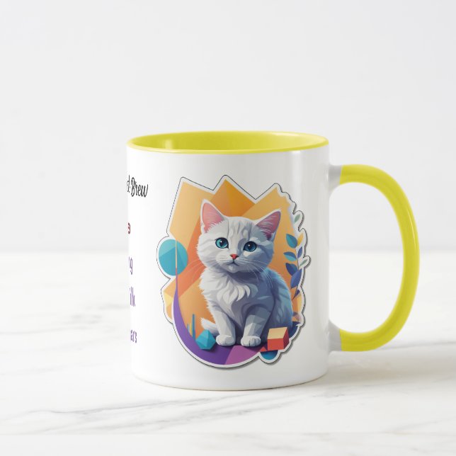 Taza Gatito blanco - Mi brea perfecta - Té o café (Derecha)