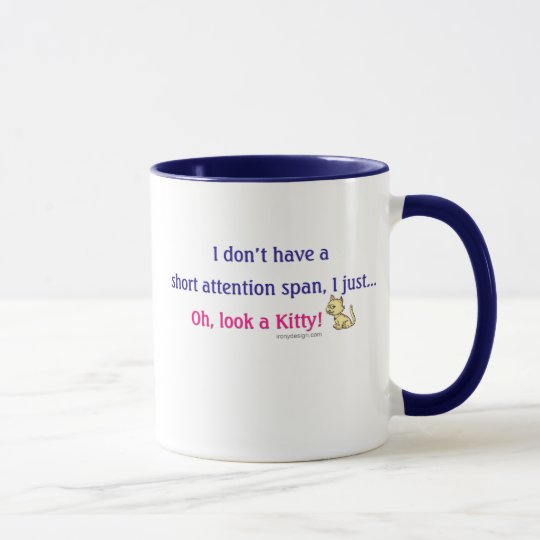 Taza Gatito corto de la capacidad de concentración