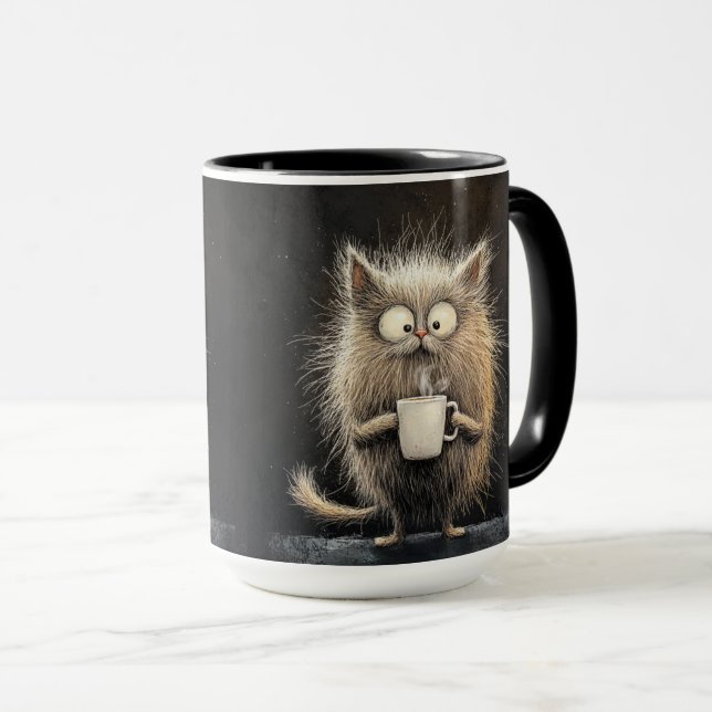 Taza Gatito de zumbido de café (Anverso derecho)