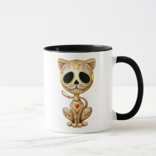 Taza Gatito del azúcar del zombi de Brown