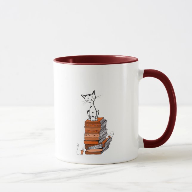 Taza gatito del libro (Derecha)