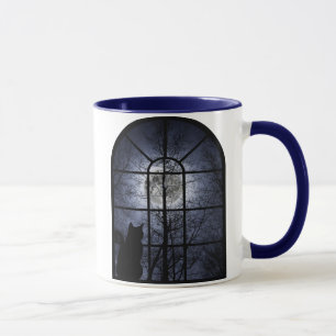 Taza Gatito en la ventana