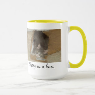Taza Gatito en una caja