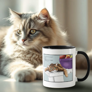 Taza Gatito Naranja Atractivo Golosinas Divertidas Espe