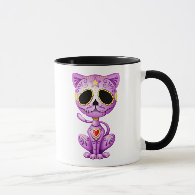 Taza Gatito púrpura del azúcar del zombi (Derecha)