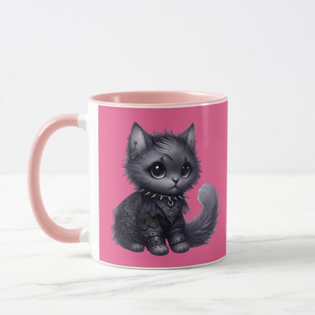 Taza Gatito Soft Goth  (Izquierda)