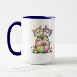 Taza Gatitos Adorables Sosteniendo Arte de Regalo de Co