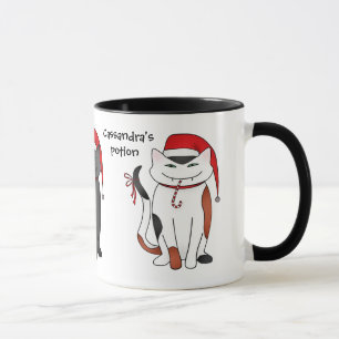 Taza Gatitos de Santa del navidad del día de fiesta