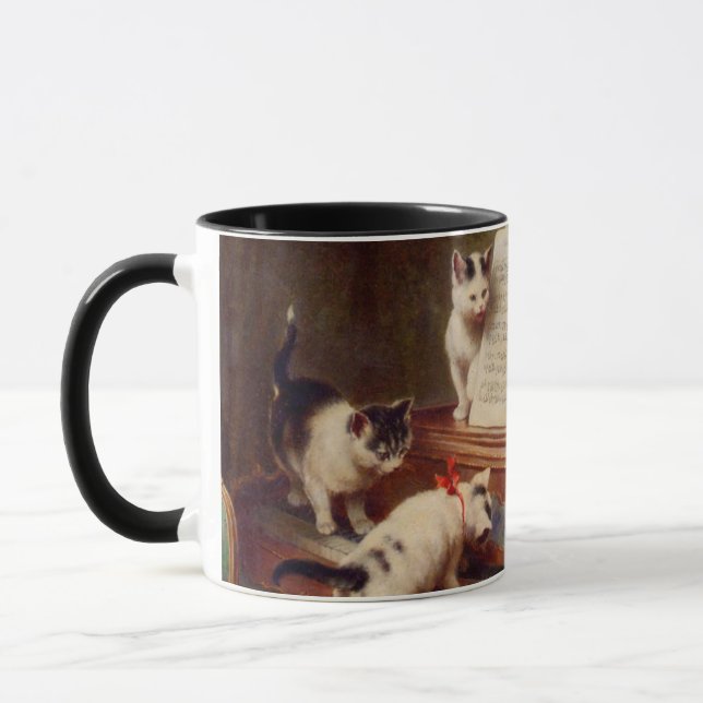 Taza Gatitos y piano (Izquierda)