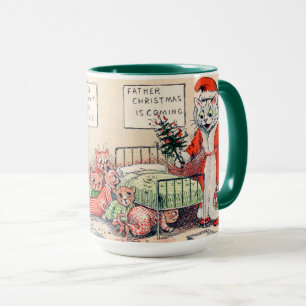 Taza Gatitos y Santa Gato, Louis Wain Mug