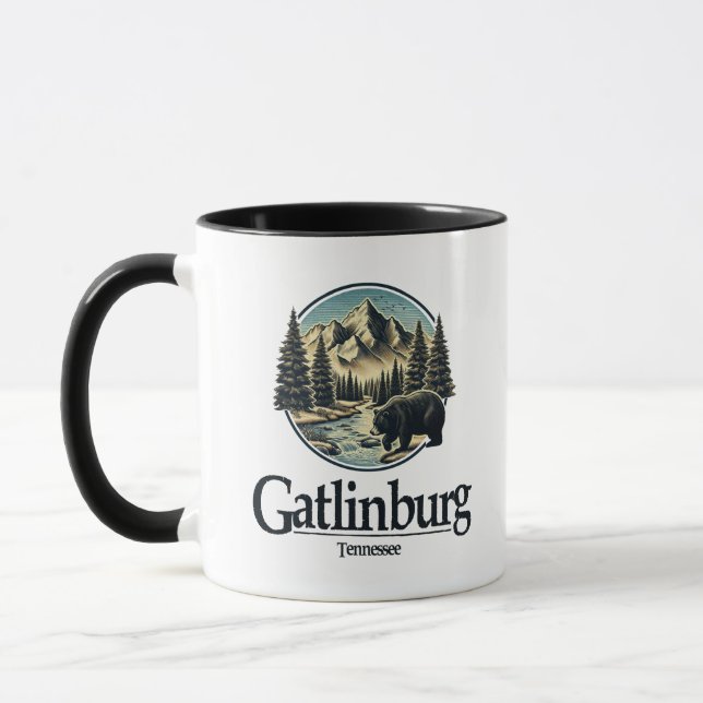 Taza Gatlinburg Tennessee Great Smoky Mountains (Izquierda)