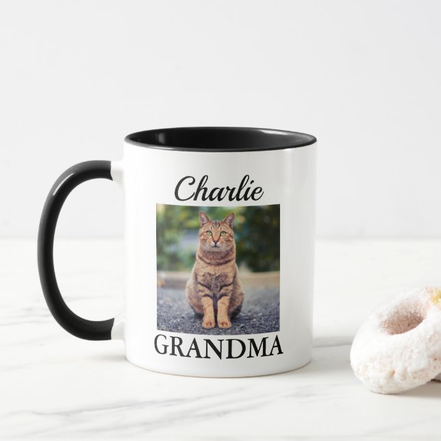 Taza Gato Abuela (Con donut)