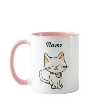 Gato Adorable con Nombre Personalizado